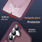 SKYLMW Funda compatible con Samsung Galaxy S24 Plus y Samsung Galaxy S25 Plus con soporte de anillo magnético, fundas translúcidas para teléfono S24+ y S25+ de 6.7 pulgadas [compatible con Mag-Safe