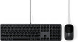 Satechi Combo de teclado y mouse con cable, Slim CLX3 con conectivi...