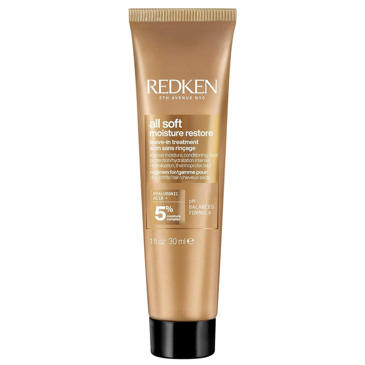 Tratamiento de restauración de humedad sin enjuague Redken All Soft...