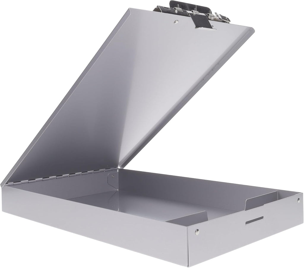 Saunders Redi-Rite Portapapeles de almacenamiento de aluminio, tamaño carta, color plateado