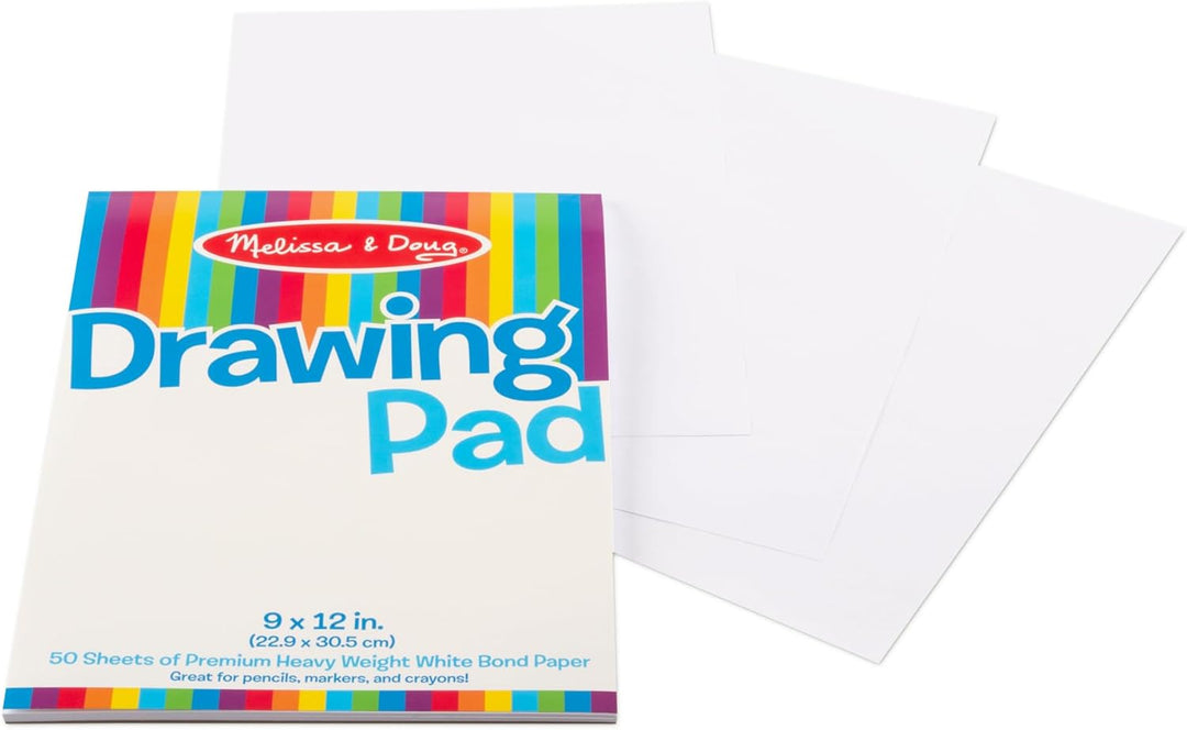 Melissa Doug Papel de dibujo bloc de bocetos paquete de 3