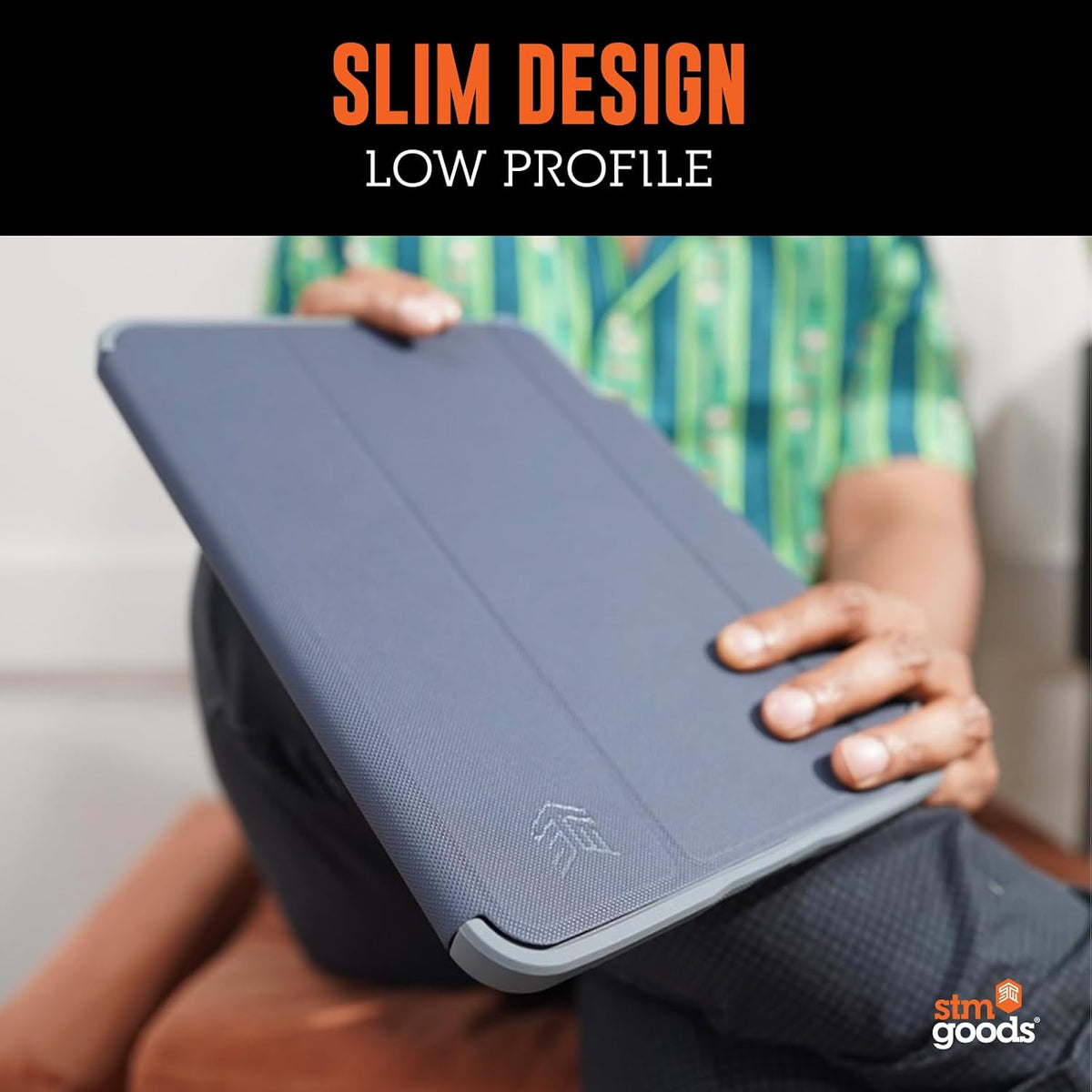 STM Dux Plus para iPad/10ª generación: ultra protectora, duradera, ligera con parte trasera transparente, soporte para lápiz Apple, cubierta de encendido/apagado de ahorro de batería, color negro