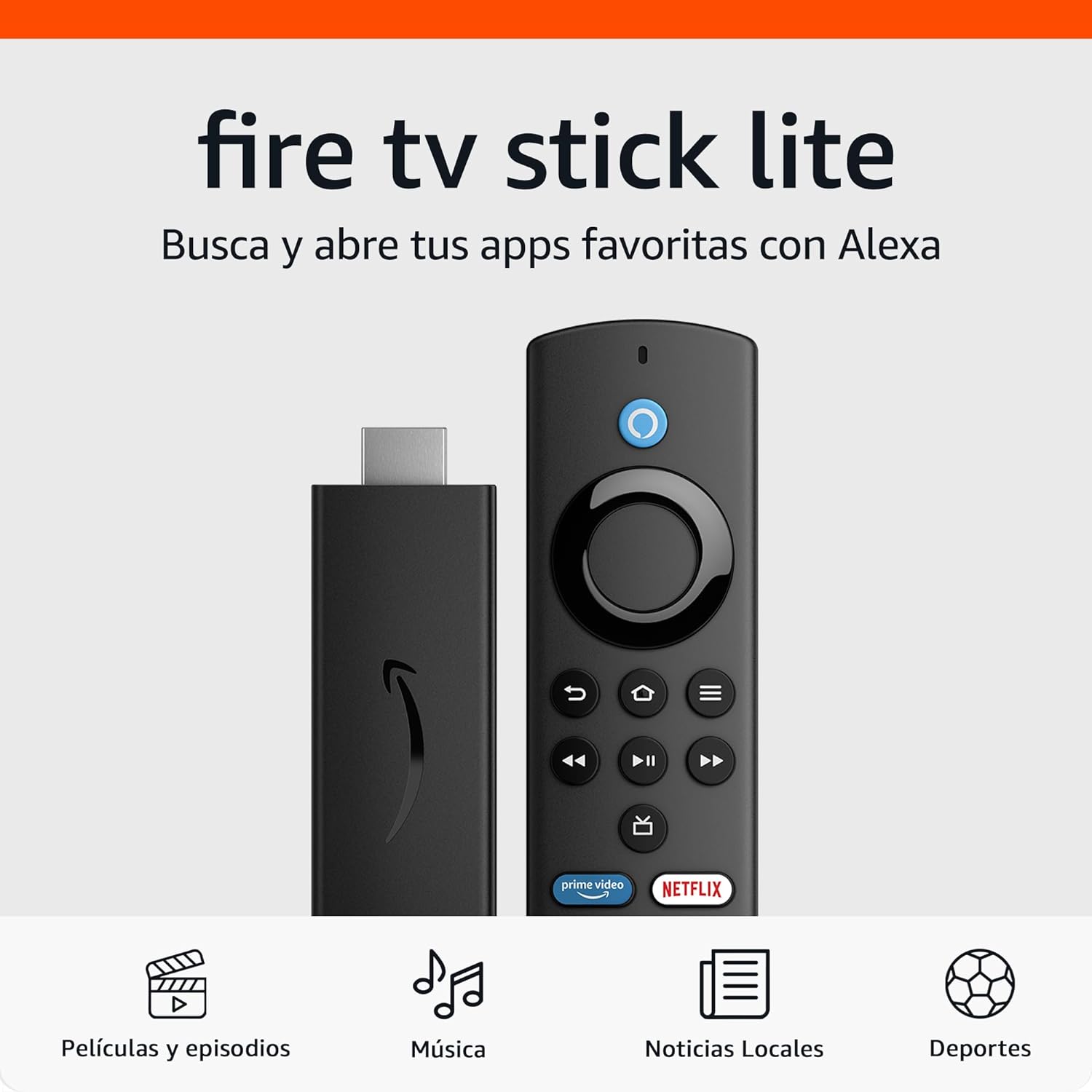 Amazon Fire Tv Lite Con Magistv Incluye Win+ - Netflix - Prime Video