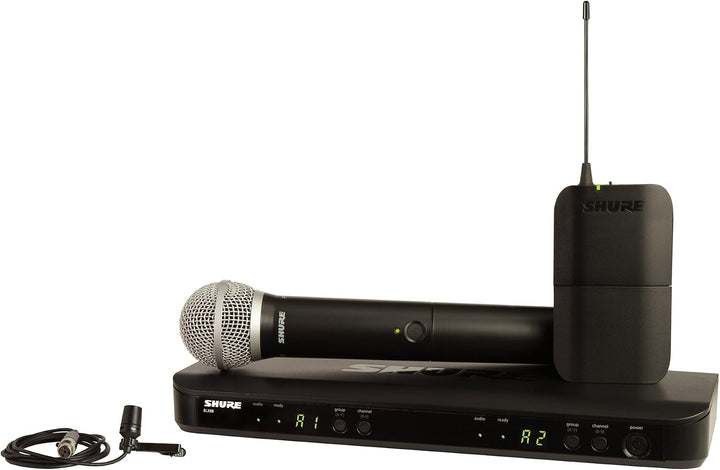 Shure BLX1288\/CVL Sistema de Micrófono Inalámbrico - Vida de Bater...
