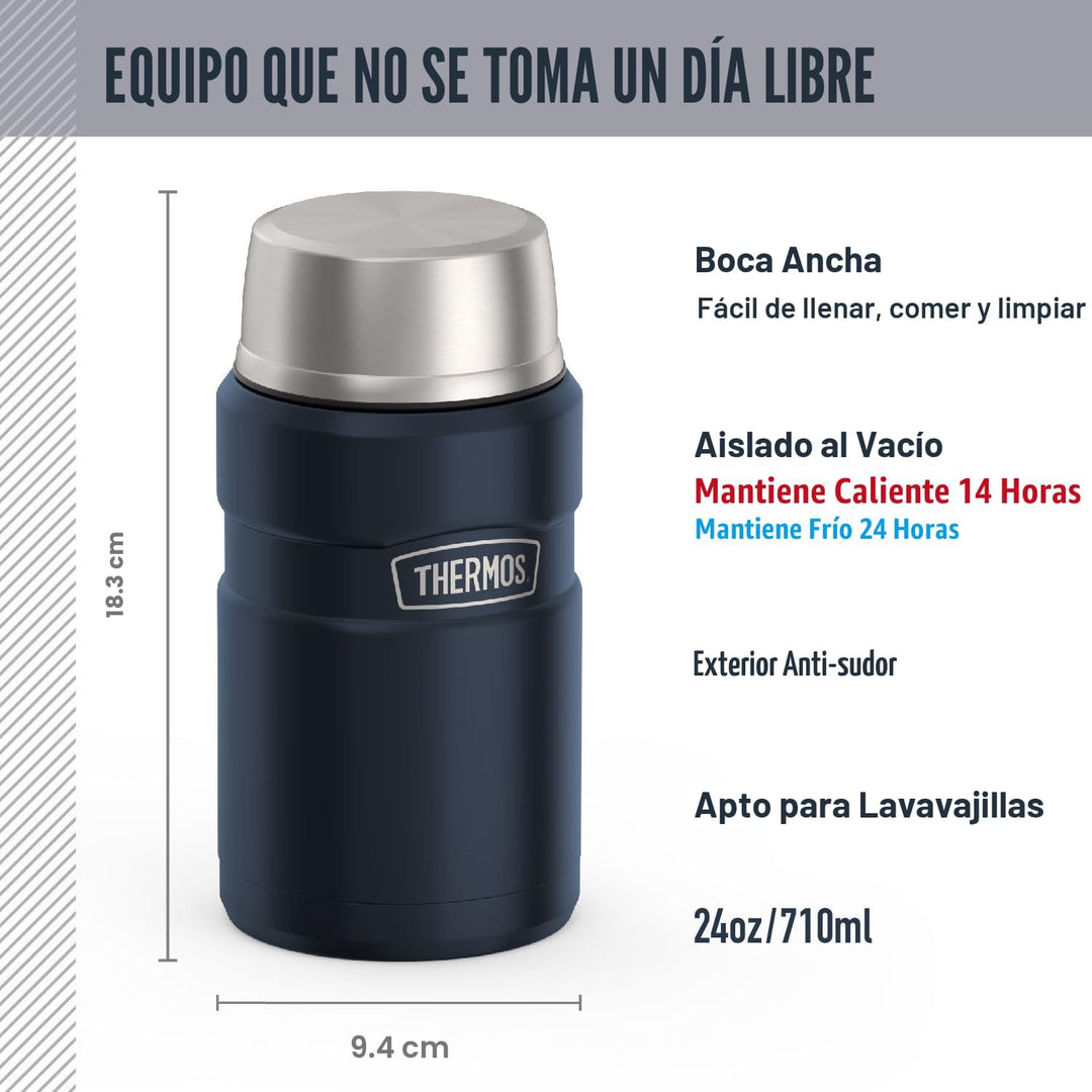 THERMOS Stainless King Tarro de alimentos aislado al vacío, 24 onza...