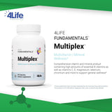 4Life Multiplex Suplemento de bienestar mineral multivitamínico, 60...