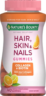 Nature's Bounty con Biotina y Colágeno, Gomitas de Cítricos, 14...