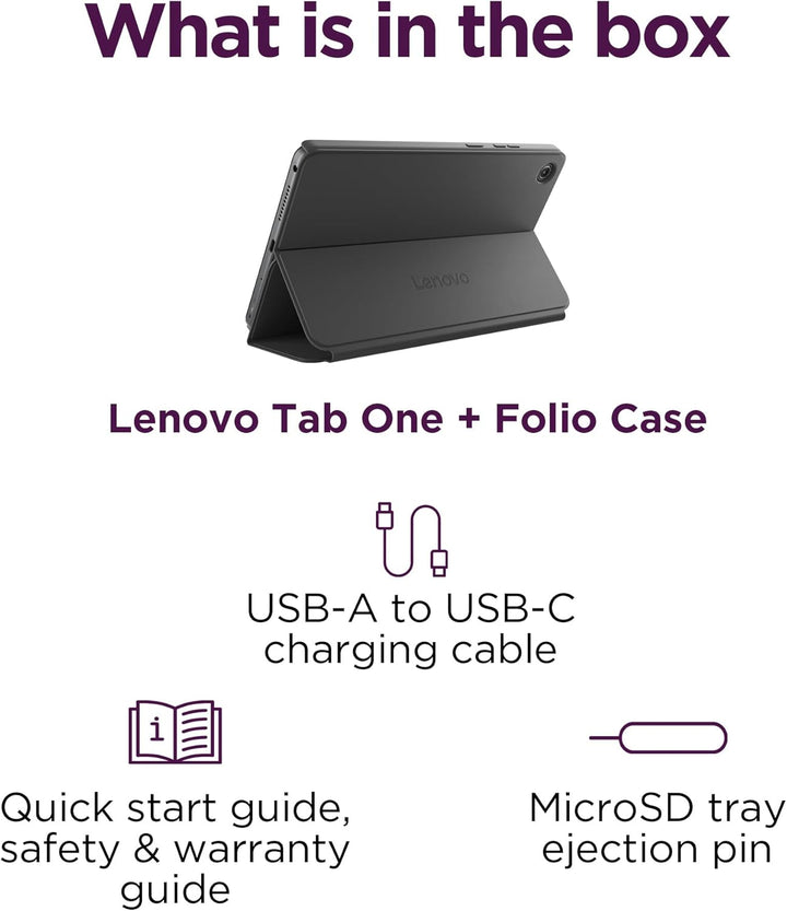 Lenovo Tab One - Tableta ligera - hasta 12.5 horas de reproducción...