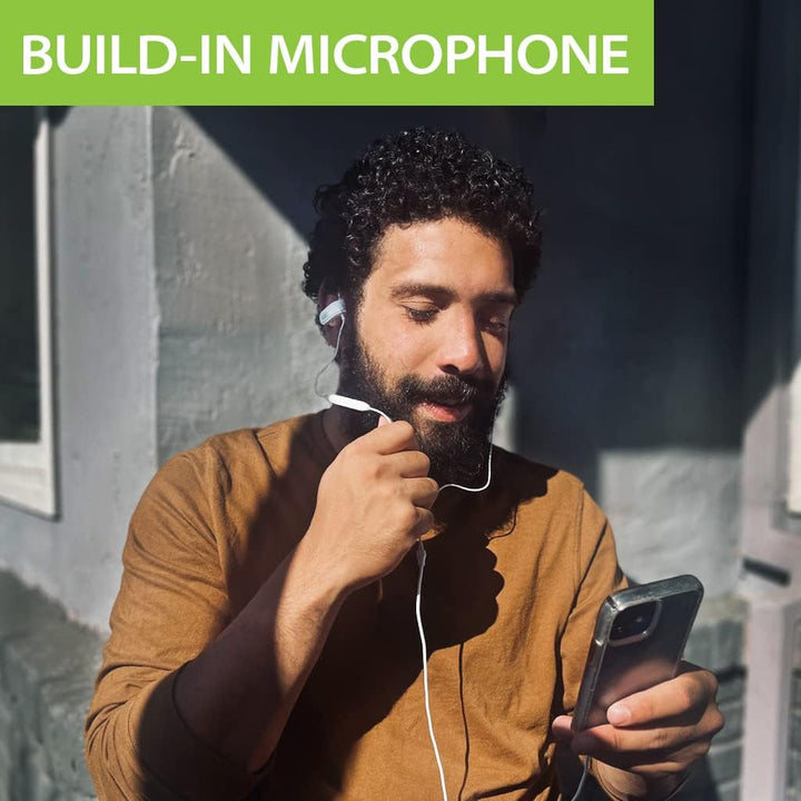 Avantree E171 - Auriculares con cable AUX de 0.138 in con micrófono...