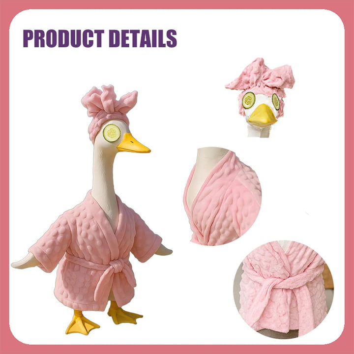 ZenQeek Pink Plush Porch Goose Outfit - Funny Vacation