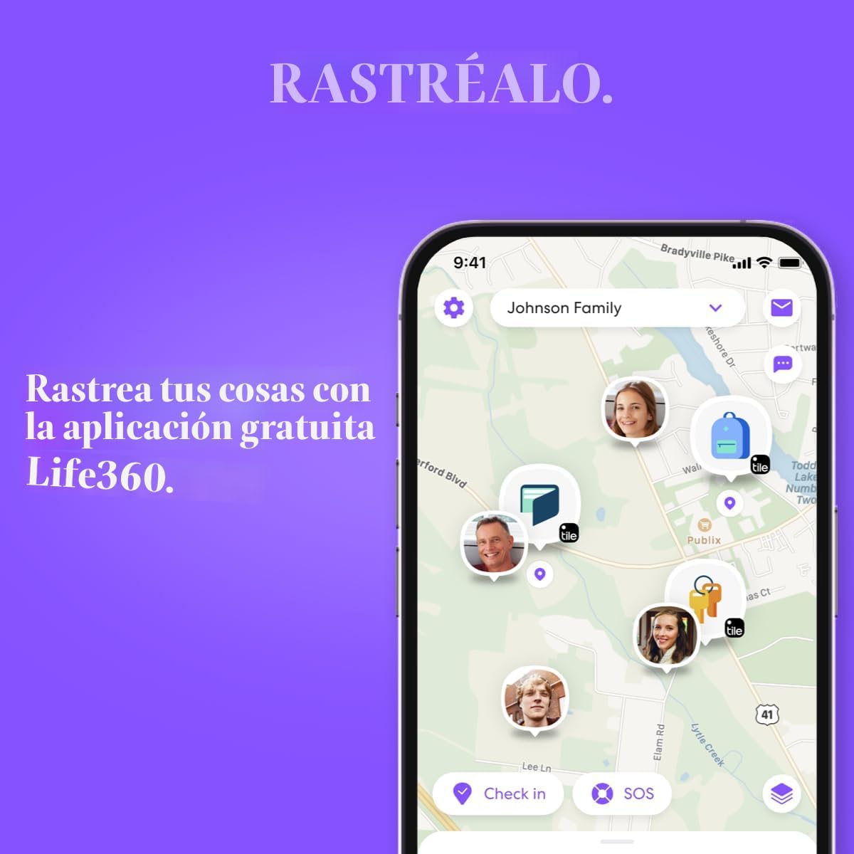 Tile by Life360 Essentials - Rastreadores Bluetooth y