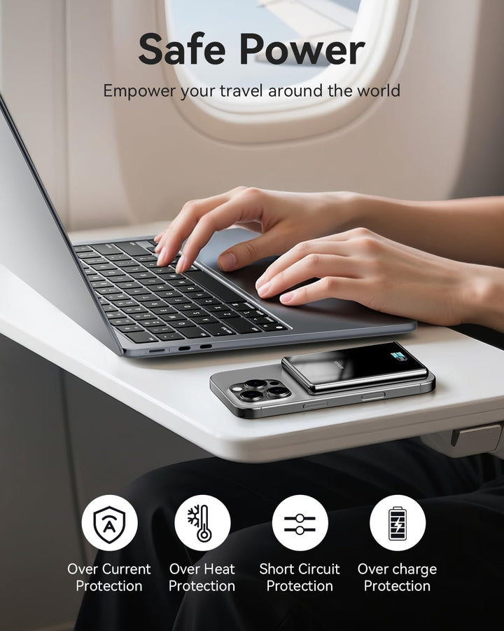 Kuulaa Cargador portátil MagSafe de 10000 mAh, banco de energía mag...