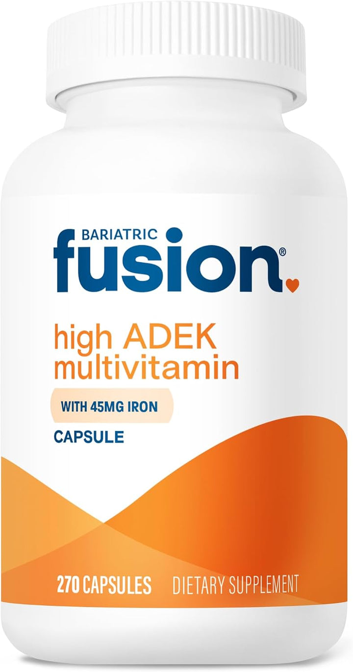 Bariatric Fusion Cápsula multivitamínica alta ADEK con hierro de 45...
