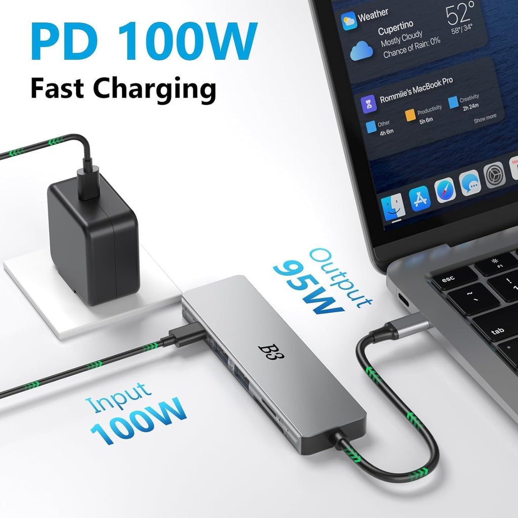 B3 BIGTHREE, TC059, hub USB 3.0 de 2 puertos