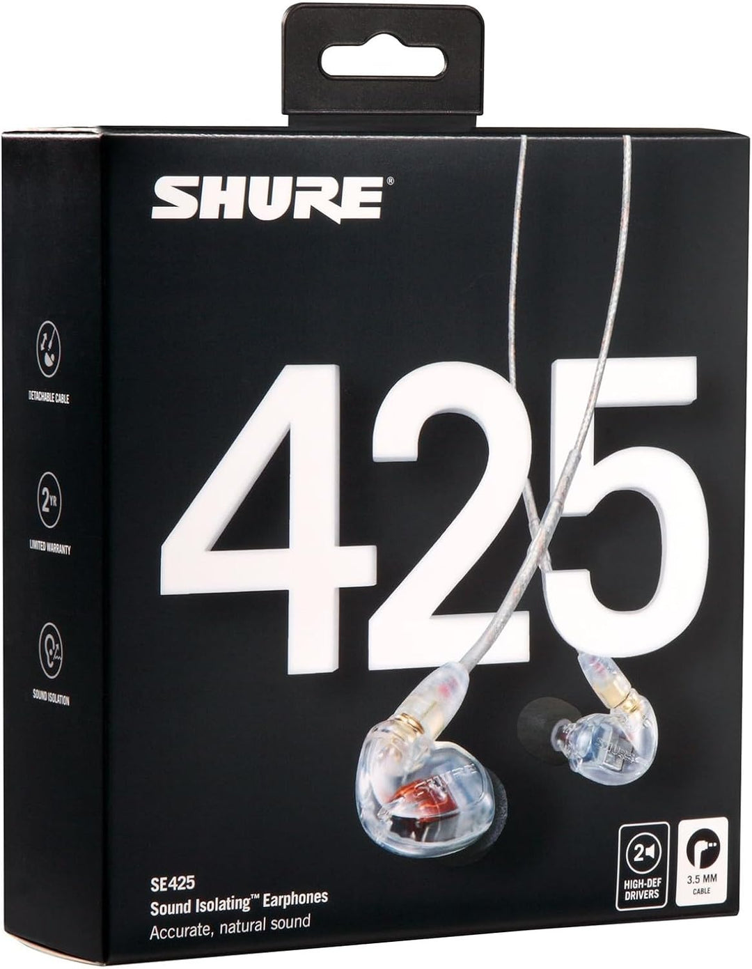 Auricular dual Shure MicroDriver de alta definición con cable desmo...