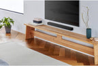 Barra de sonido Sony S100F de 2.0 canales con altavoz Bass Reflex, tweeter integrado y Bluetooth, (HTS100F), fácil instalación, compacta, para uso en oficina en casa con sonido claro, negro