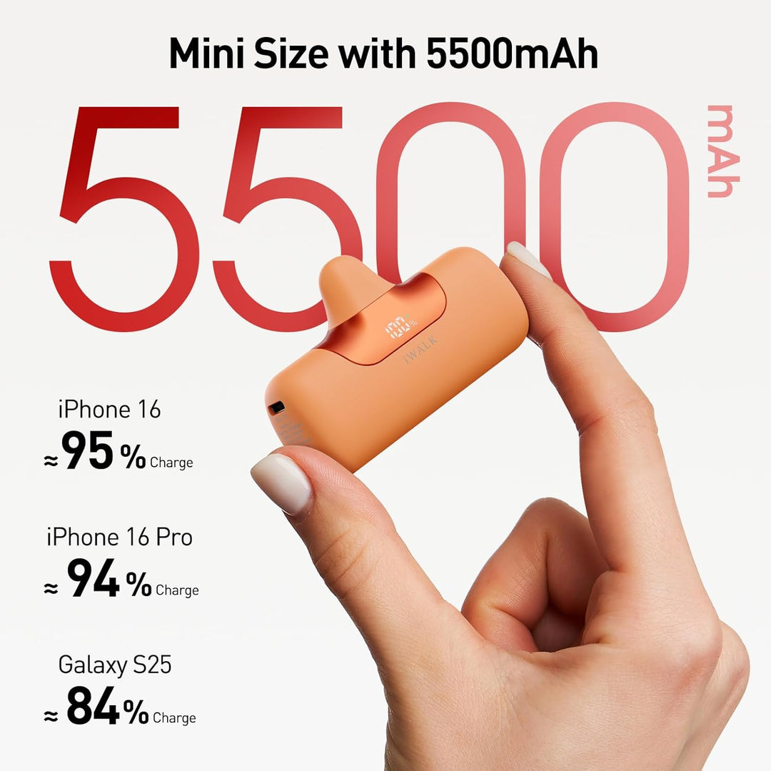 iWALK Cargador portátil de 5500 mAh Banco de energía pequeño de pró...