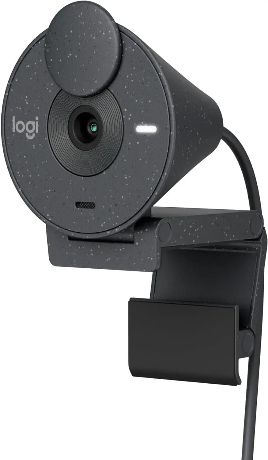 Logitech - Cámara web USB-C Brio 300 de 1920 x 1080p con obturador de privacidad, corrección automática de luz - Grafito (renovado)