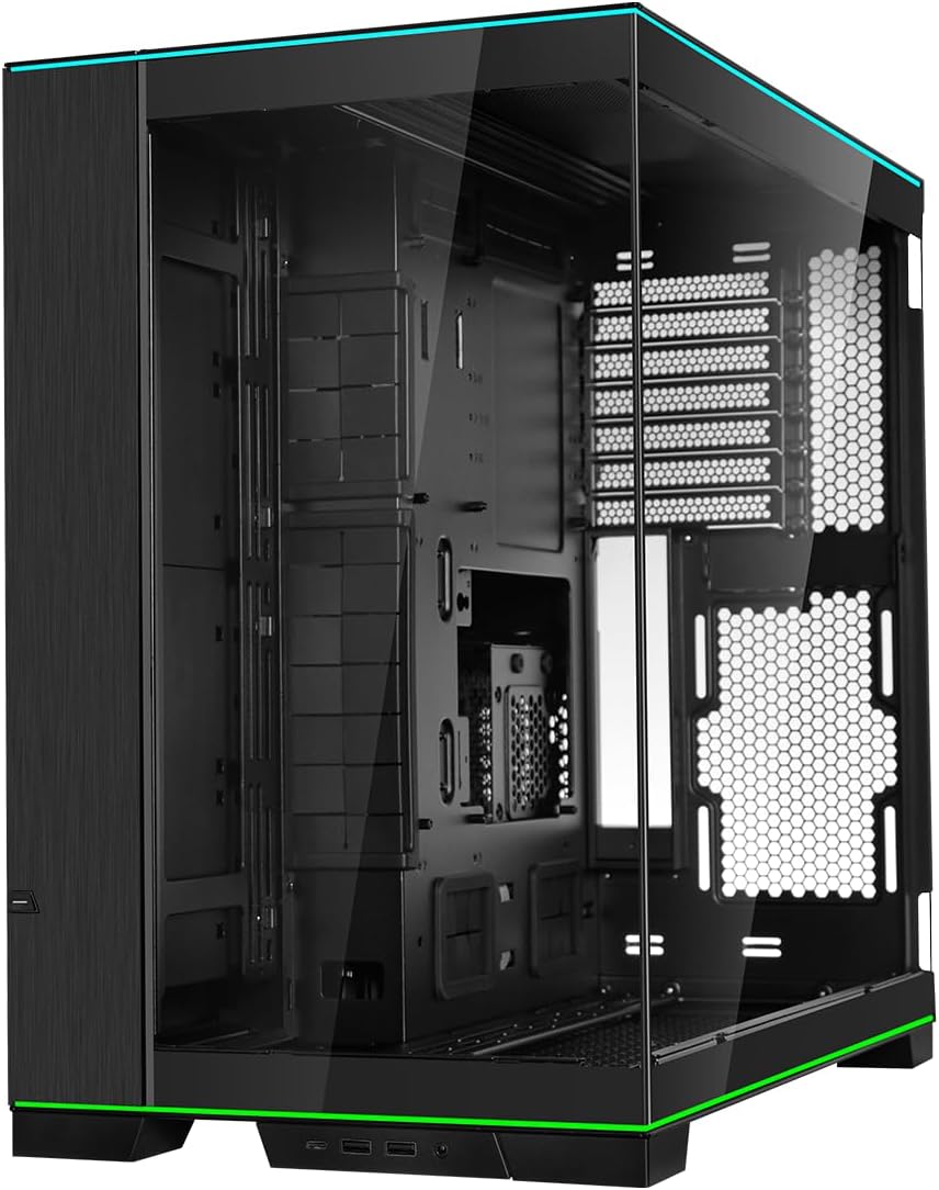 Lian Li O11D EVO RGB Negro E-ATX Caso, 16.535 in Rad, Vidrio Templa...