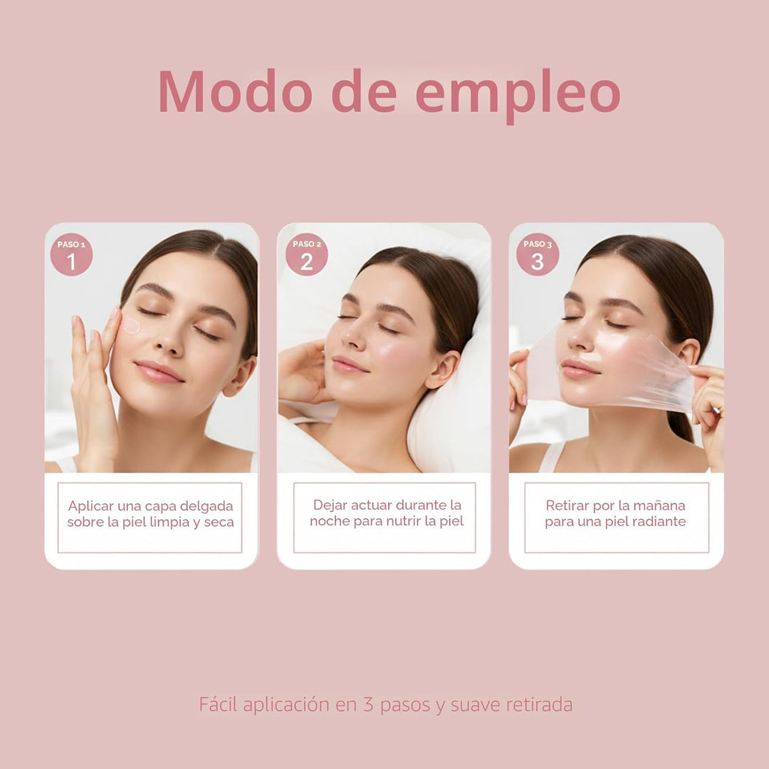 YURI BEAUTY Mascarilla de colágeno para envoltura nocturna, mascari...