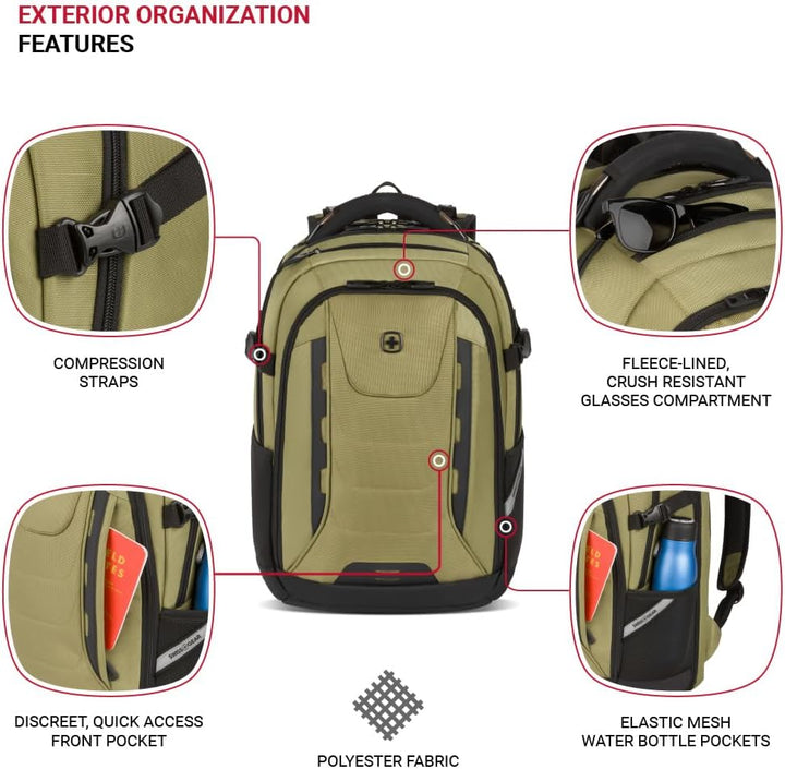 SwissGear 5358 USB ScanSmart - Mochila para portátil de 16", Ol...