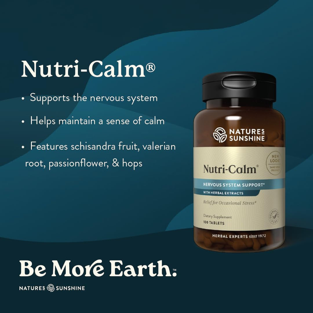 Tabletas Nature's Sunshine Nutri-Calm, contiene 100 tabletas