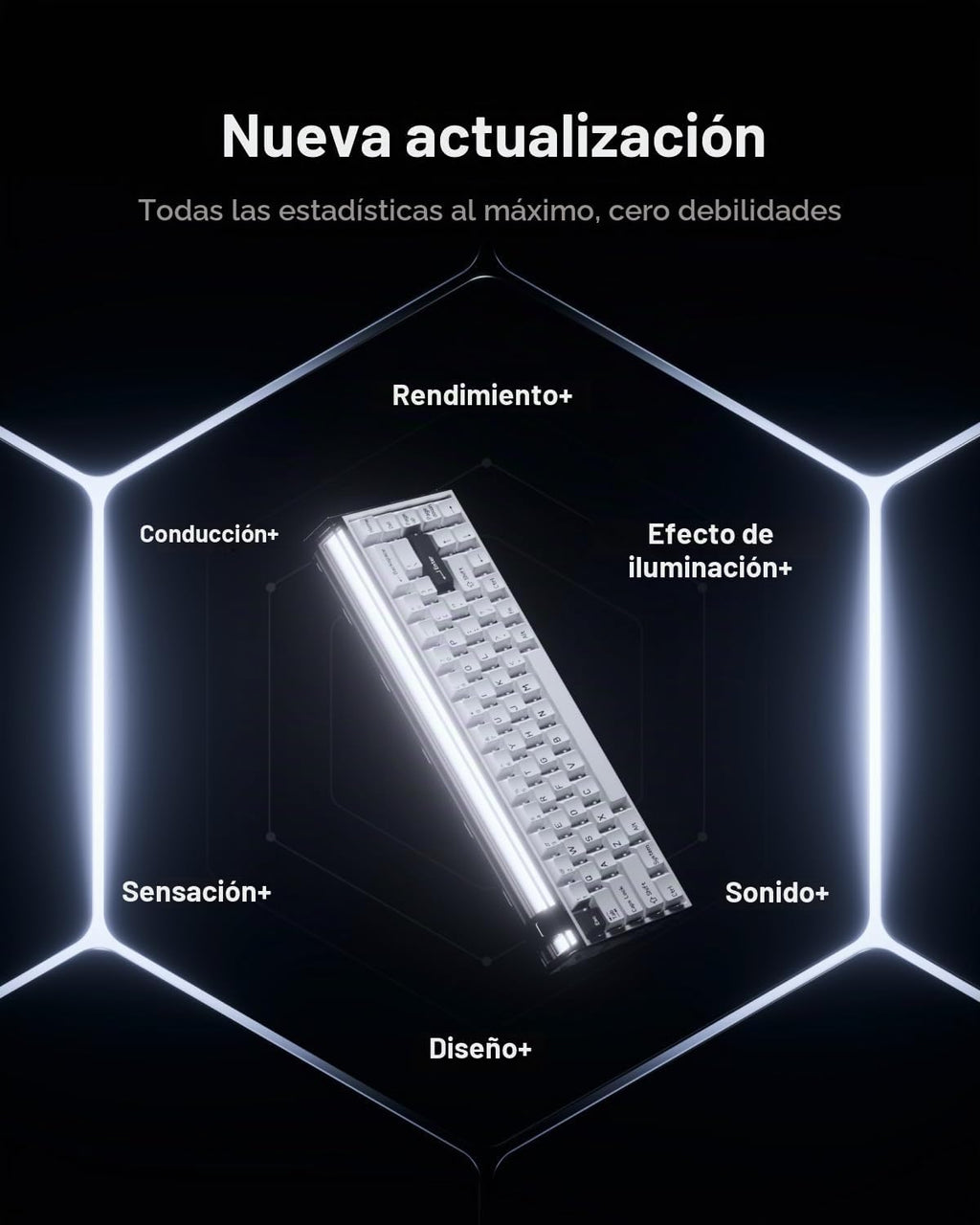 MelGeek MADE68 Ultra+ Teclado magnético para juegos con efecto Hall con