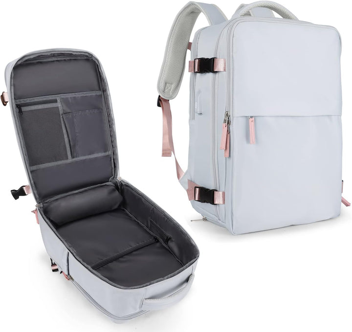 coowoz Mochila de viaje para mujeres y hombres, aprobada por aerolí...