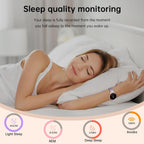 Reloj inteligente para mujer (respuesta/hacer llamadas), pantalla HD de 1.27 pulgadas con monitor de frecuencia cardíaca/sueño, más de 130 modos deportivos IP68 impermeable seguimiento de actividad