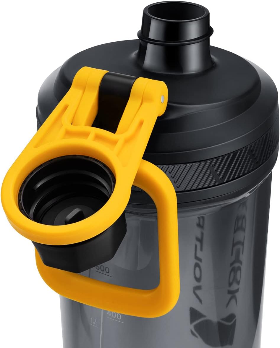 VOLTRX - Botella agitadora, mezclador eléctrico recargable con USB C de galio, para batidos de proteínas y batidos de reemplazo de comidas, sin BPA, fabricado con Tritan, 24 onzas