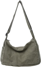 Bandolera Collsants para Hombre y Mujer, Bolso de Hombro de Lona, Bandolera Cruzada, Bolso de Mano Casual