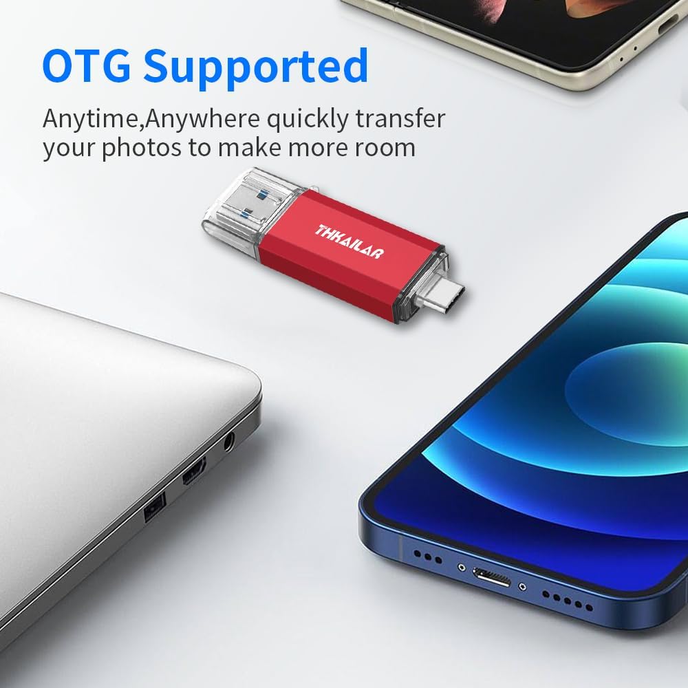 Thkailar Unidad flash USB C de 1 TB para MacBook y teléfonos Androi...
