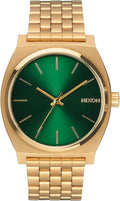 NIXON Time Teller A045 - Reloj analógico de moda para hombre resistente al agua de 100 m (carátula de reloj de 37 mm, correa de acero inoxidable de 19.5 mm-18 mm)