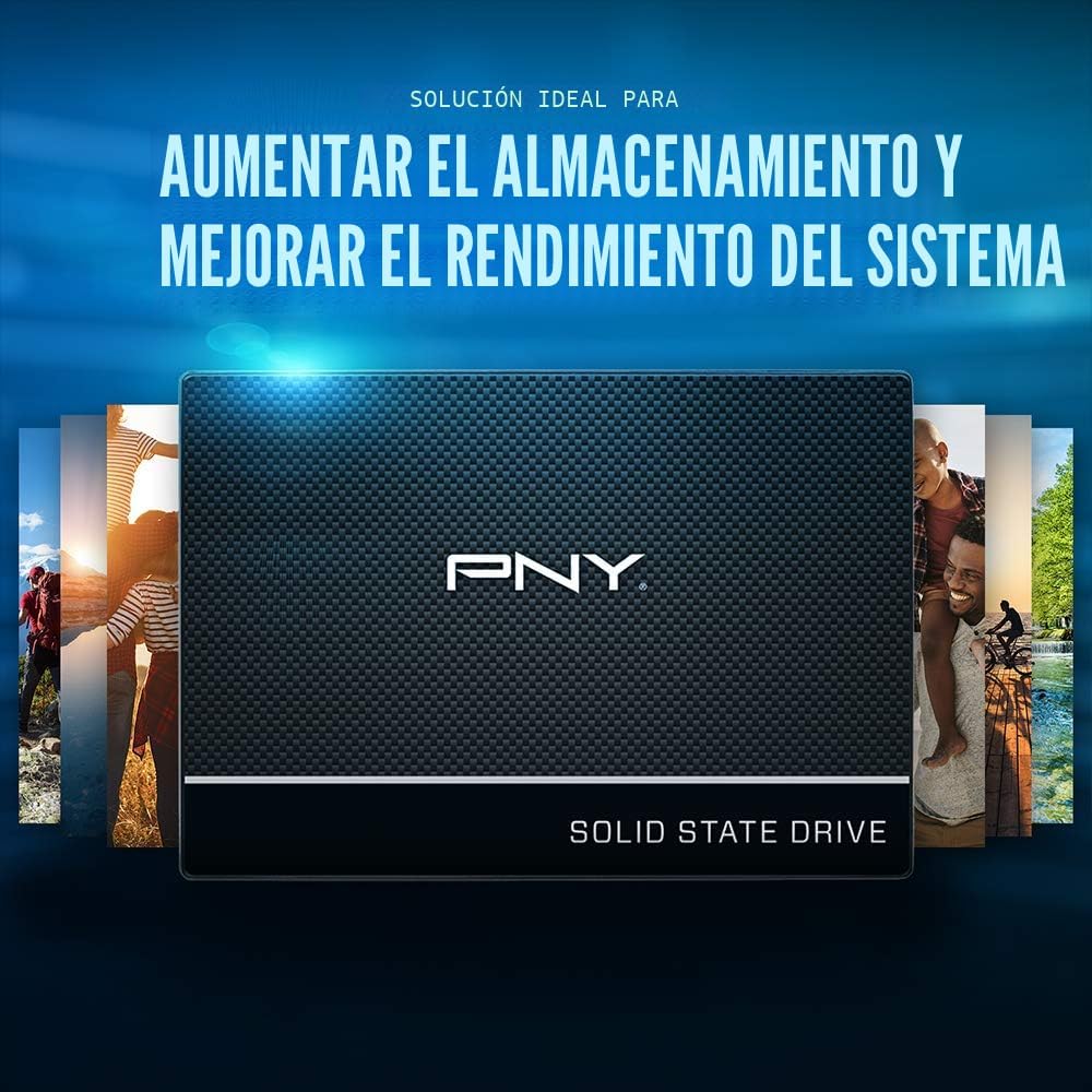 PNY CS900 500GB 3D NAND 2.5" SATA III Unidad interna de estado...