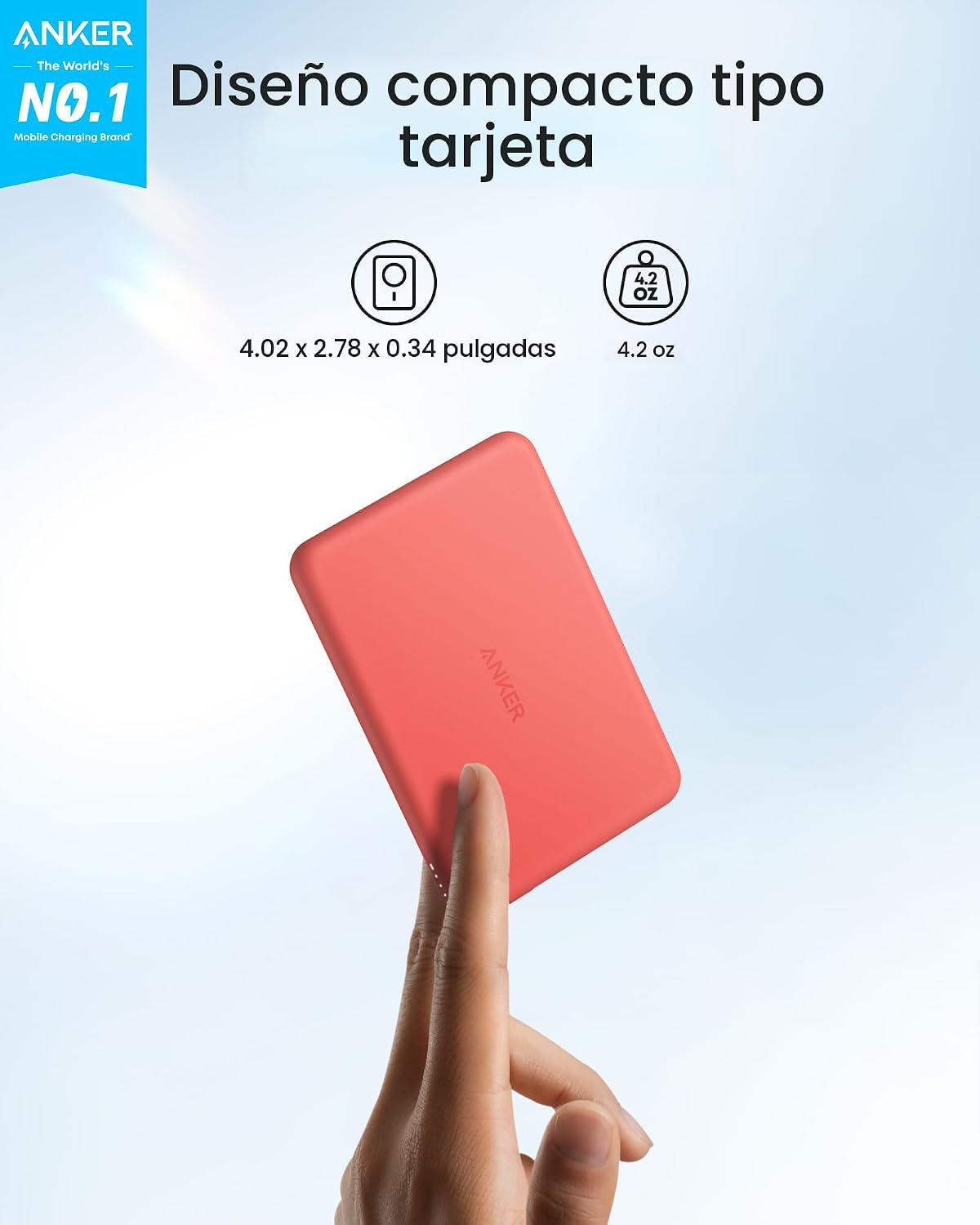 Anker MagGo Power Bank (5K, delgado)