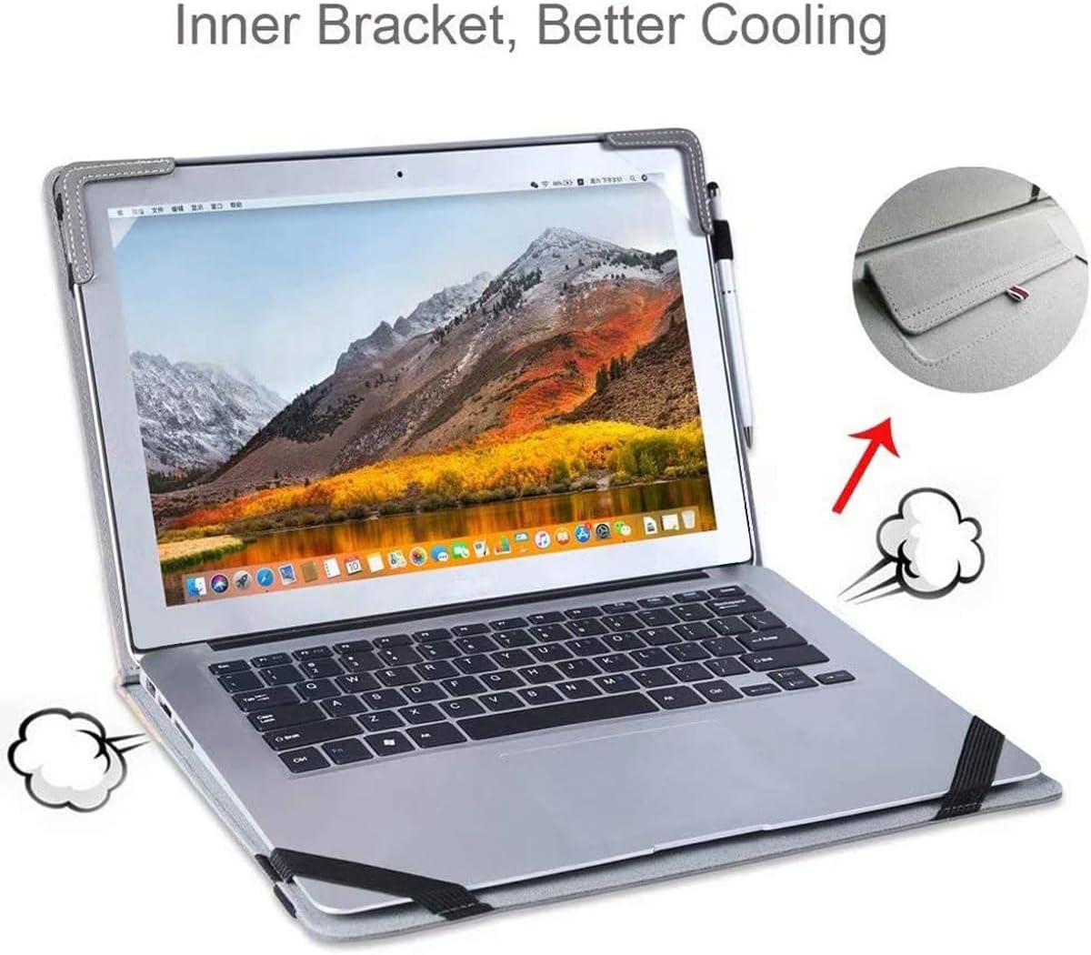 Berfea Funda protectora para HP 14 pulgadas Laptop PC 14-ep 14-em 1...