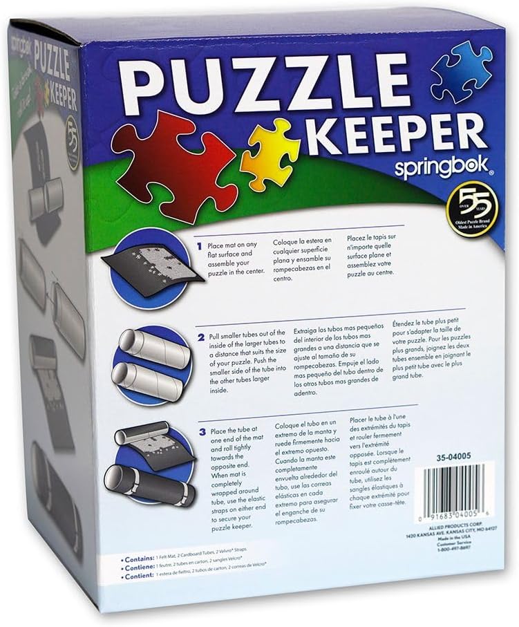 Springbok Puzzle Keeper - Alfombrilla de fieltro enrollable para