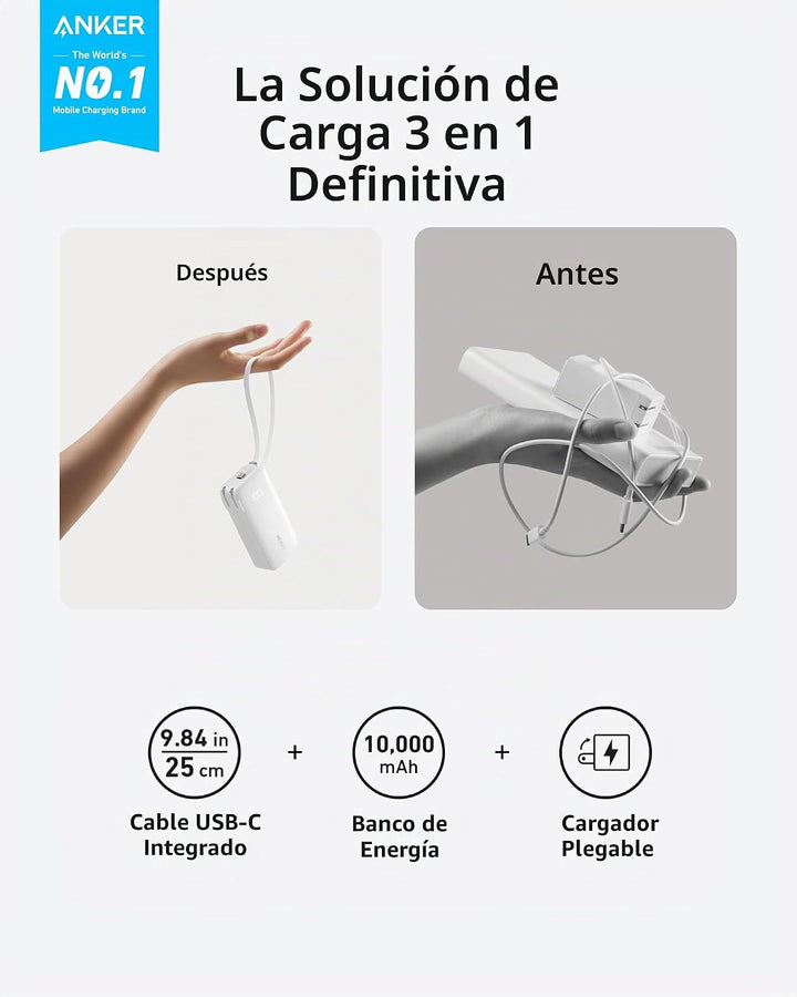 Anker Nano Power Bank 3 en 1 PowerBank