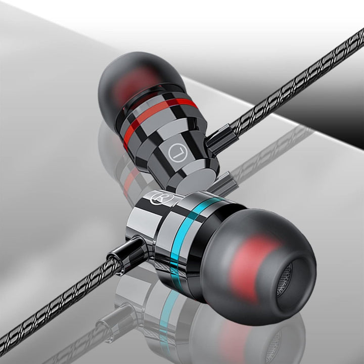 Paquete de 3 auriculares con cable, auriculares intrauditivos con c...