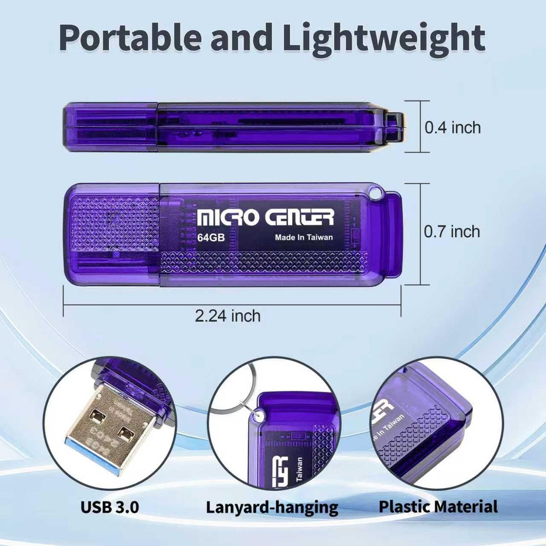 INLAND Micro Center SuperSpeed - Paquete de 10 unidades flash USB 3...