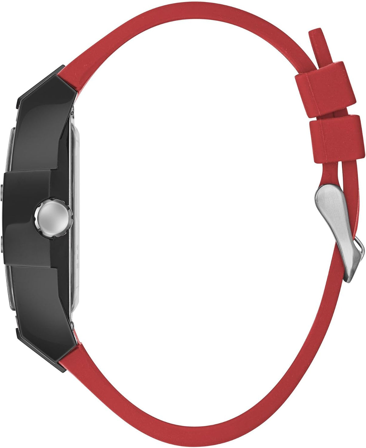 GUESS Serie GW0G para hombre | Reloj de tendencia analógica | Caja de policarbonato | Pulsera de silicona | Resistencia al agua 50M