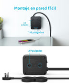 Anker - Regleta de alimentación con protector de sobretensiones de 2000J