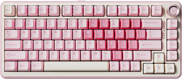 YUNZII B75 PRO Teclado mecánico inalámbrico, diseño 75% con perilla...