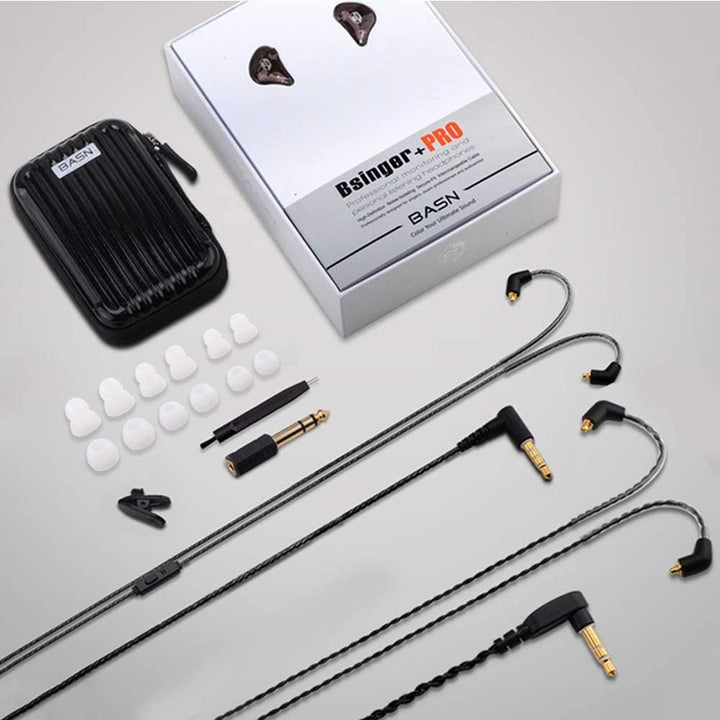 BASN Auriculares profesionales intrauditivos con monitor para canta...