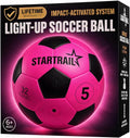Pelota de fútbol que brilla en la oscuridad | Regalo deportivo para niñas de 6 a 15 años | Pelota LED iluminada con 3 baterías extra y bomba | Baterías preinstaladas | Tamaño 5 | Regalo de diversión