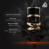 Lattafa Perfumes Asad para Unisex Eau de Parfum en spray, 3.4 onzas