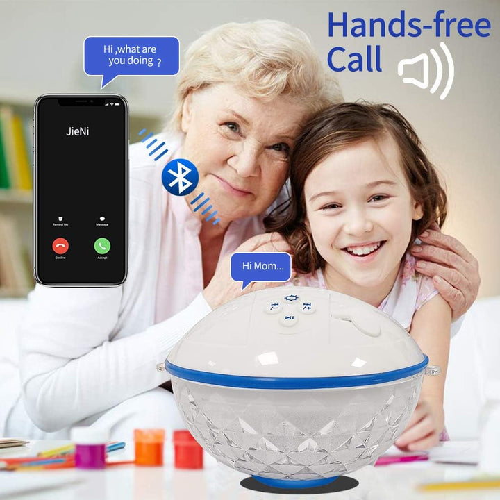 Altavoces Bluetooth con luces coloridas, portátil, con nivel de pro...