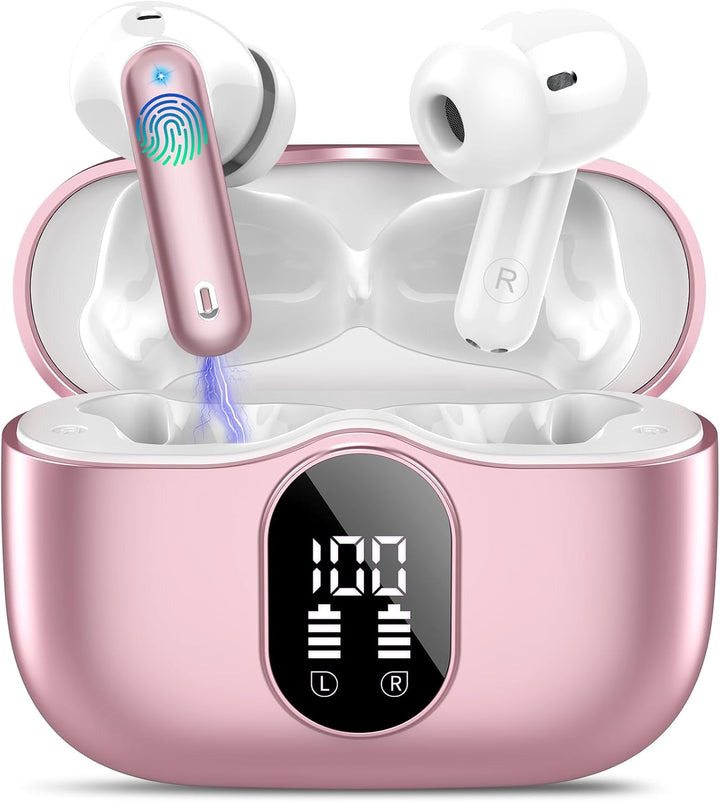 Auriculares inalámbricos Btootos Bluetooth 5.3, auriculares estéreo...