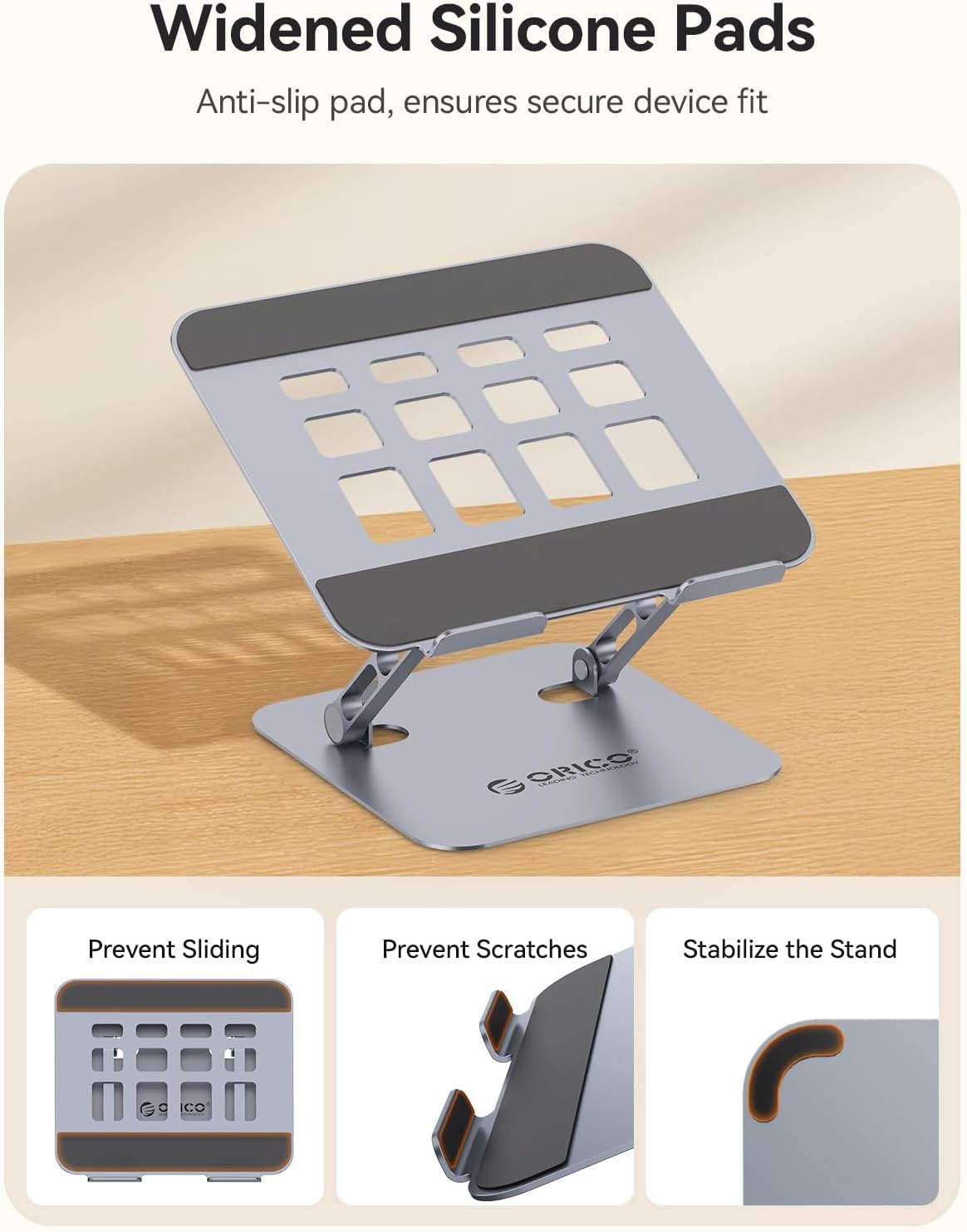 ORICO ST11 - Soporte ergonómico para computadora portátil, elevador...