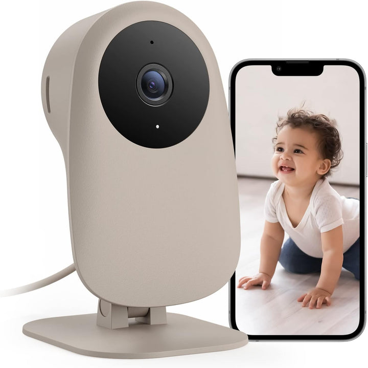 Nooie Monitor de bebé con detección de llanto, cámara y audio, visi...